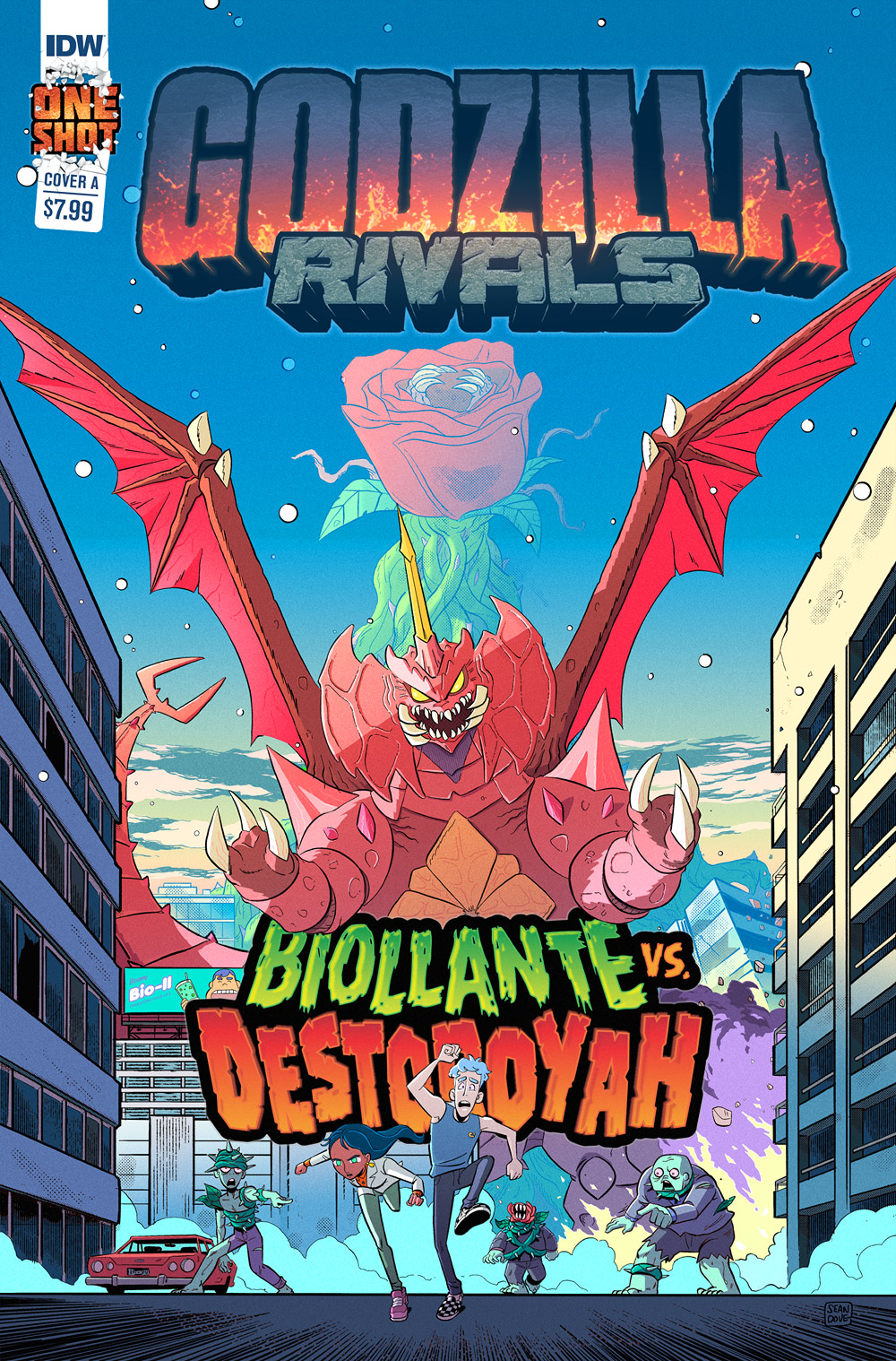 Godzilla Rivals: Biollante Vs. Destoroyah cover A by Sean Dove
