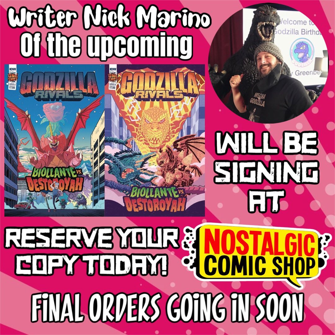 Godzilla Rivals signing at Nostalgic Comic Shop