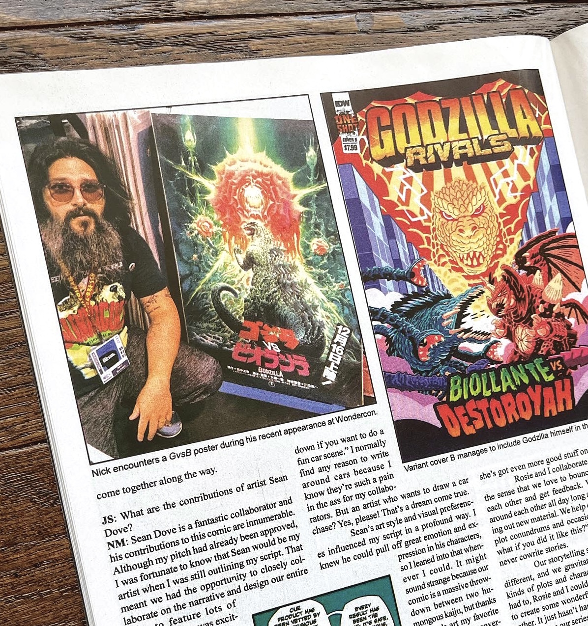 Godzilla comics interview with Nick Marino