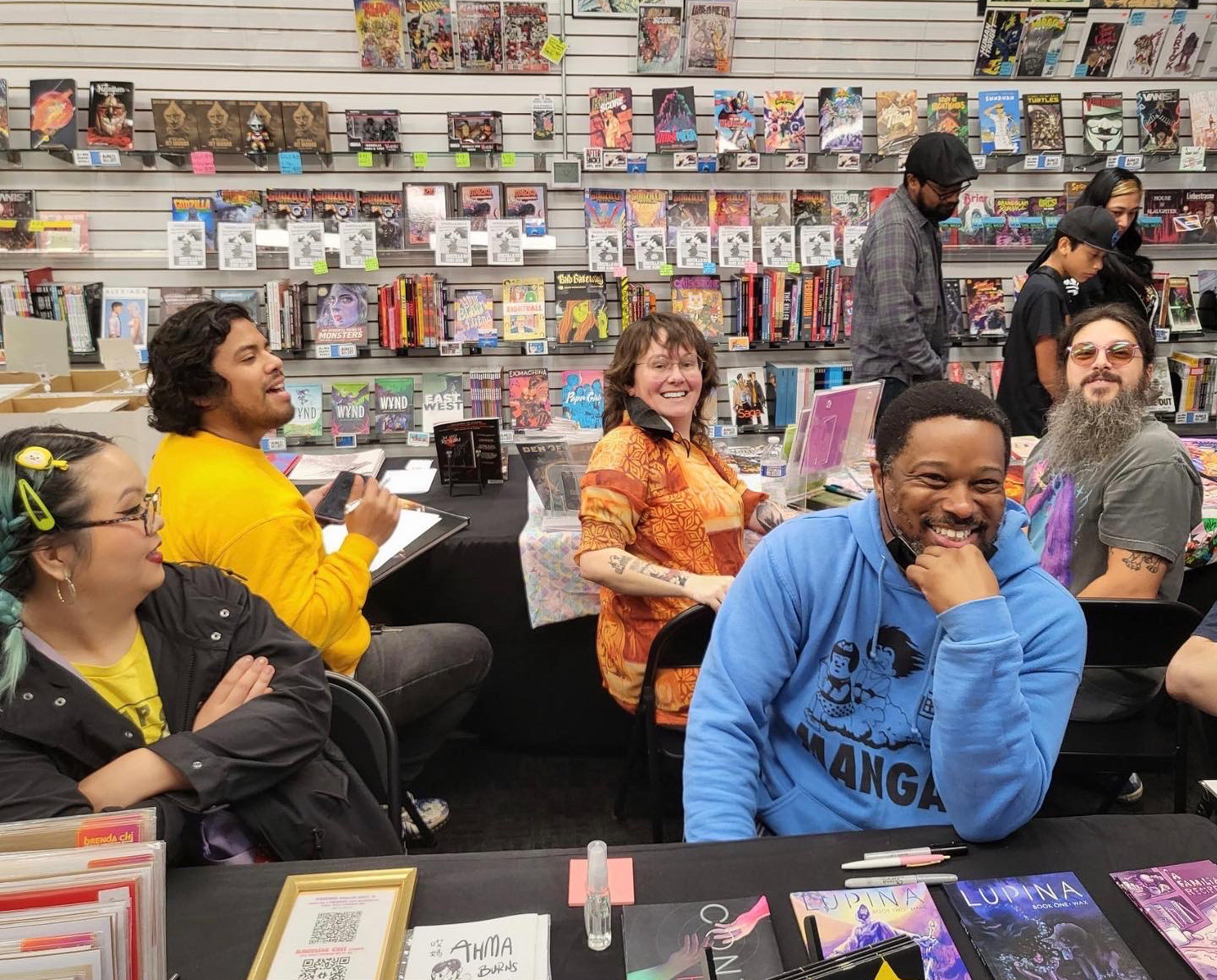 Godzilla comics signing at Pulp Fiction