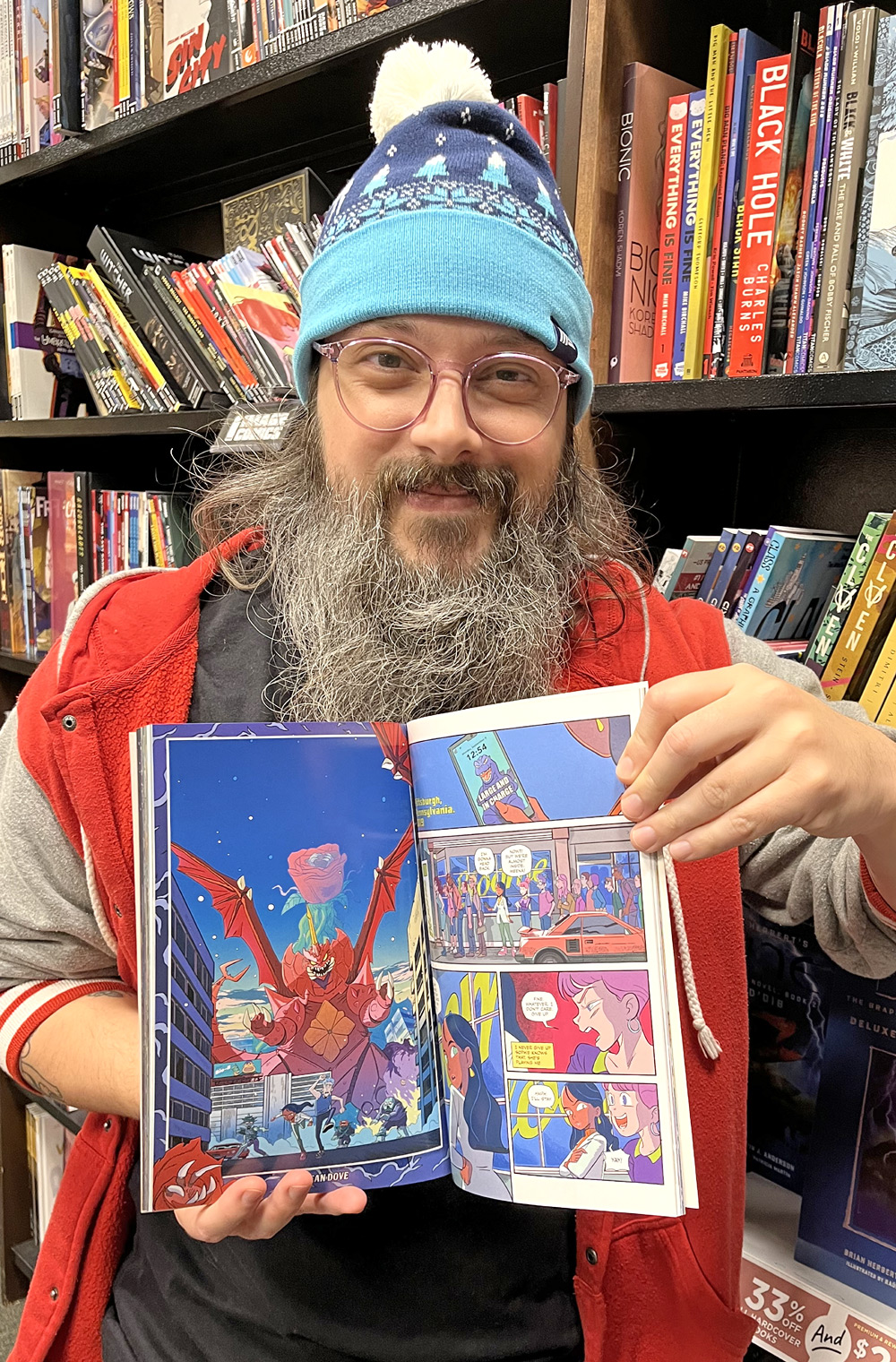Godzilla author Nick Marino at Barnes and Noble