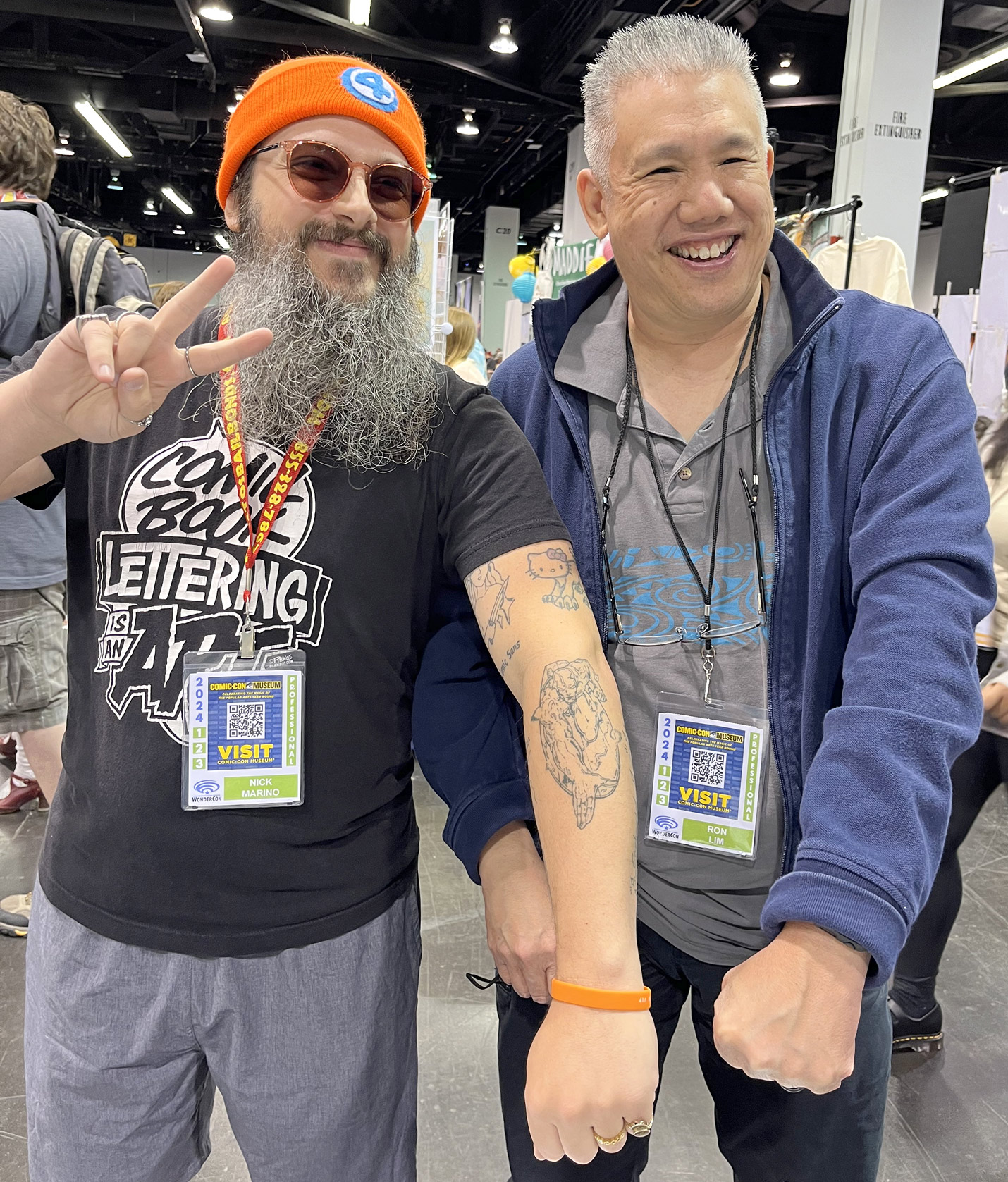 Nick Marino and Ron Lim at WonderCon