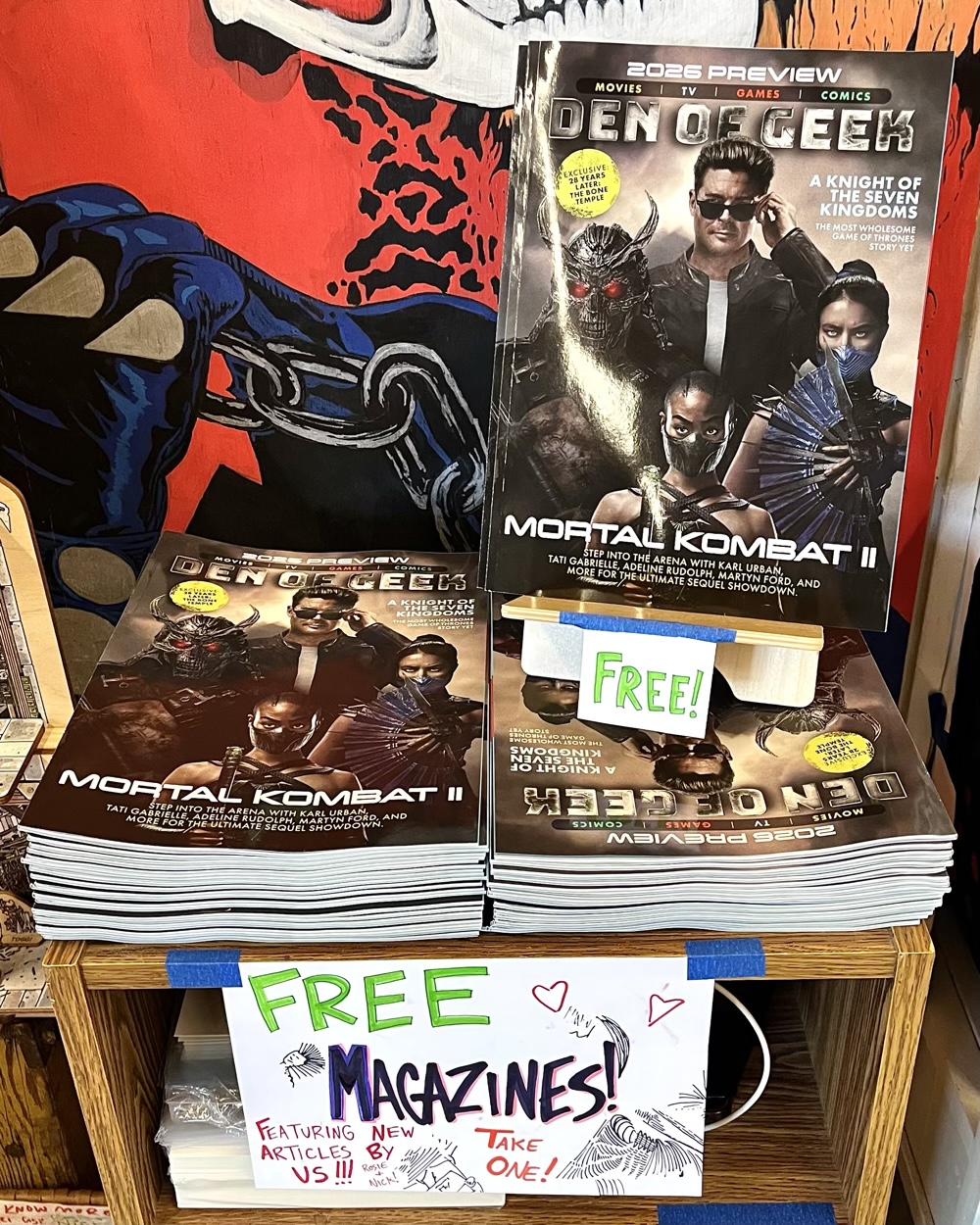Den of Geek Magazine in Cabrillo Beach Curiosities