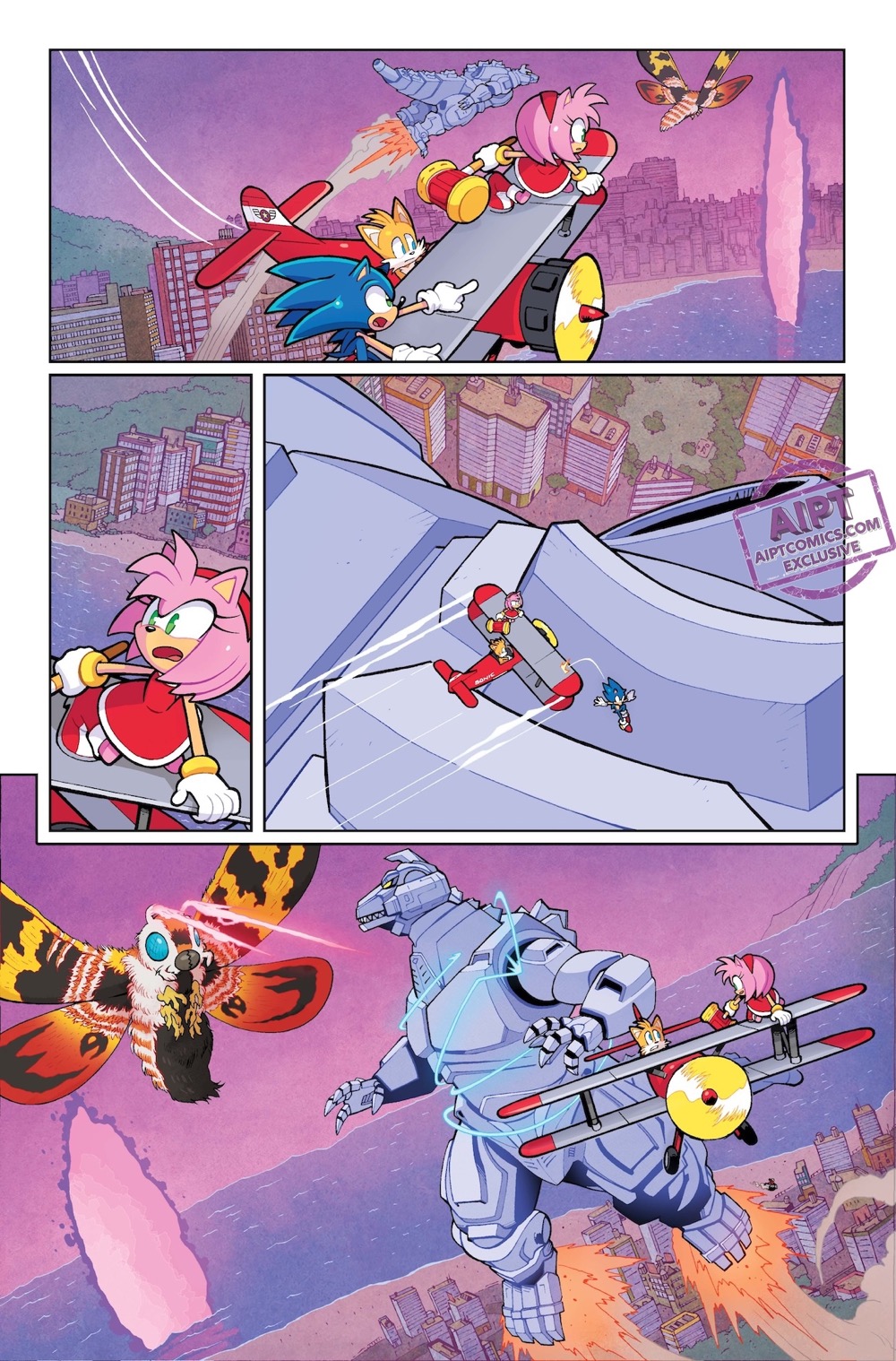 Sonic X Godzilla #1 page 14
