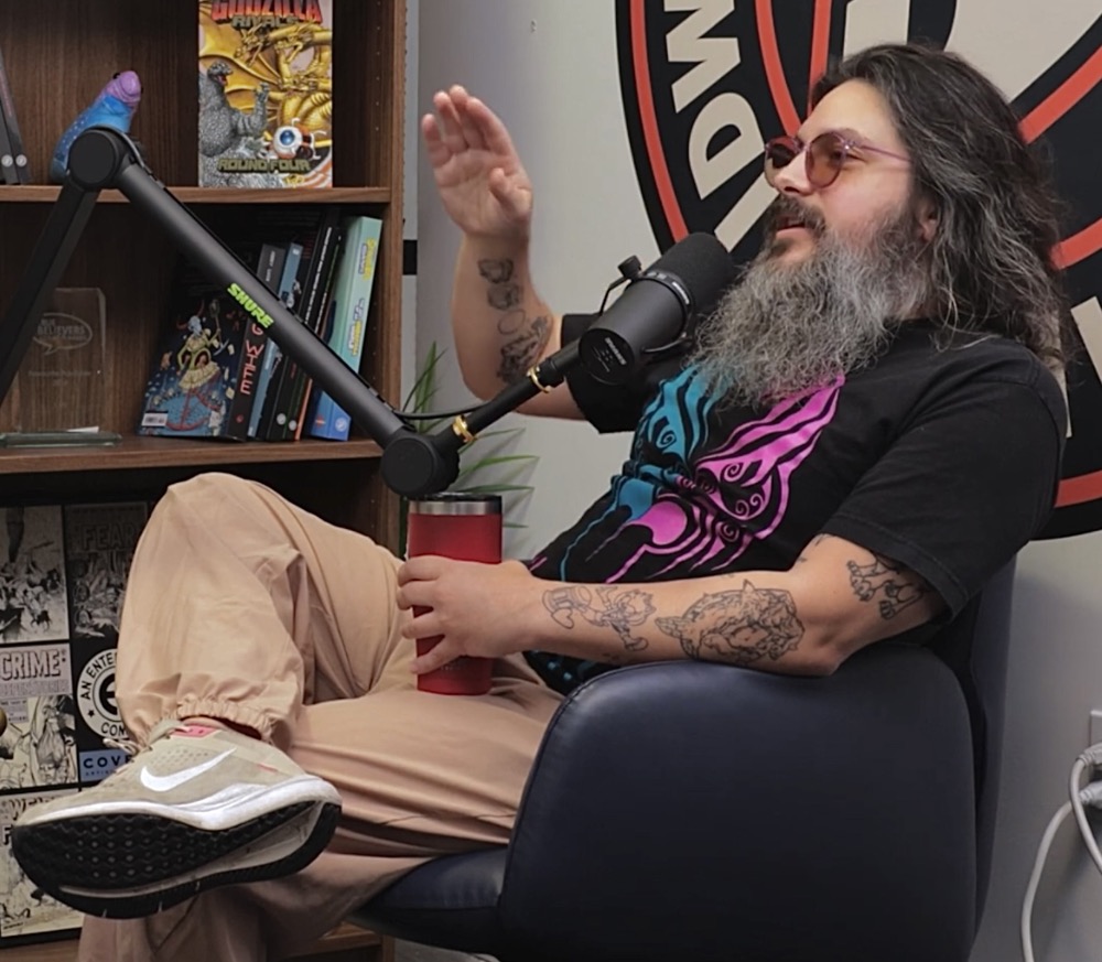 Nick Marino podcasting