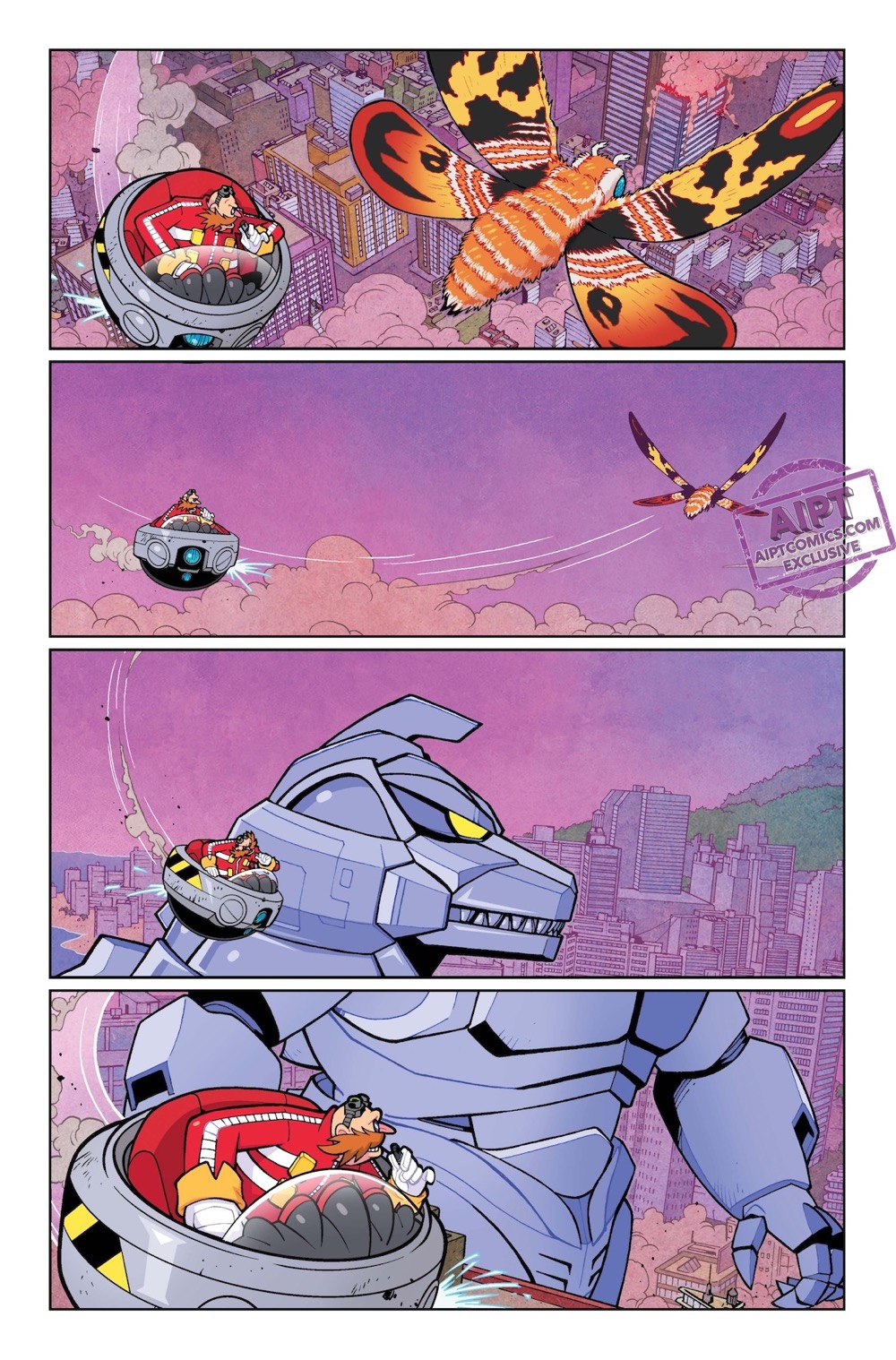 Sonic X Godzilla #1 page 8