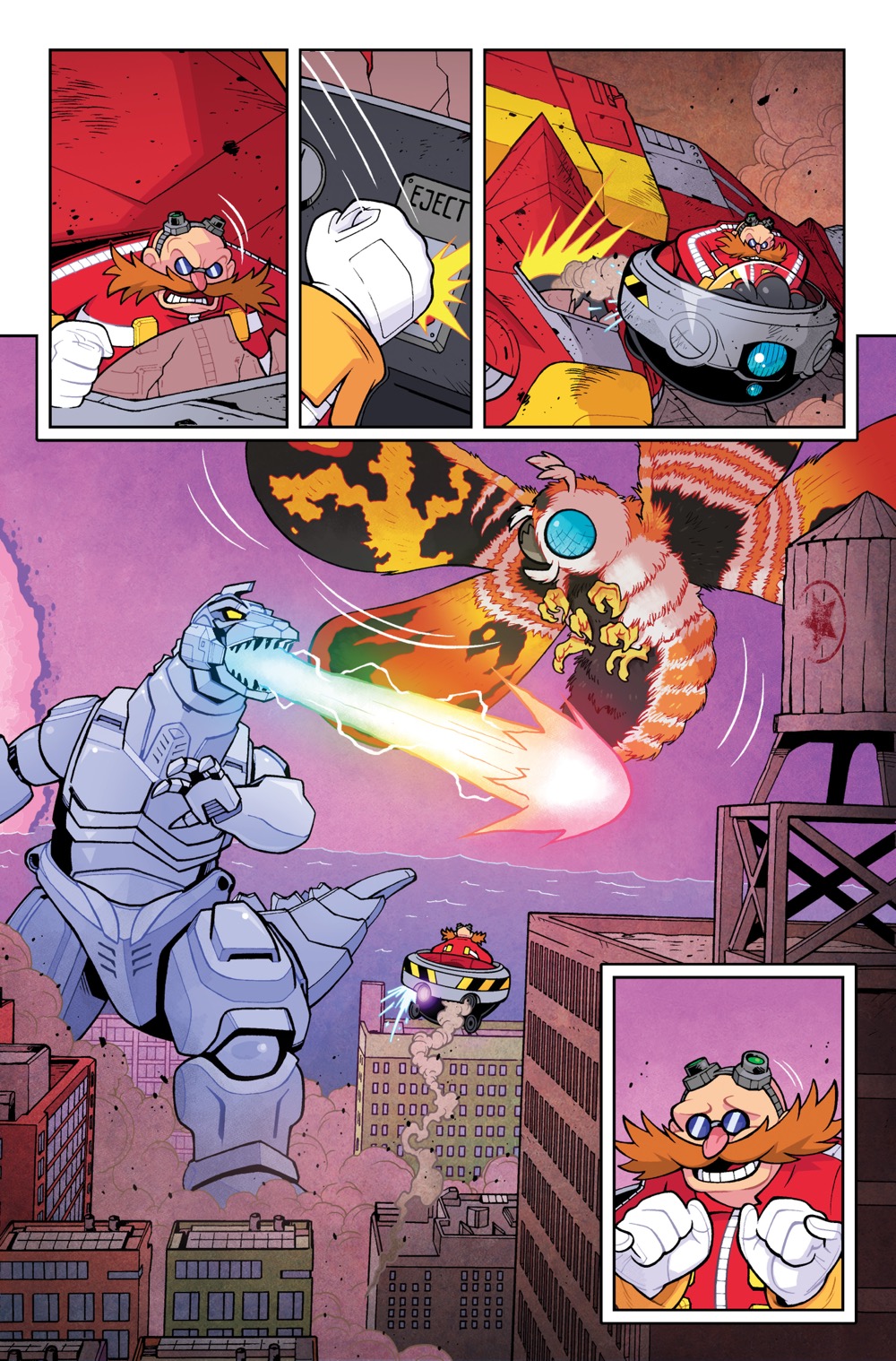 Sonic X Godzilla #1 page 6