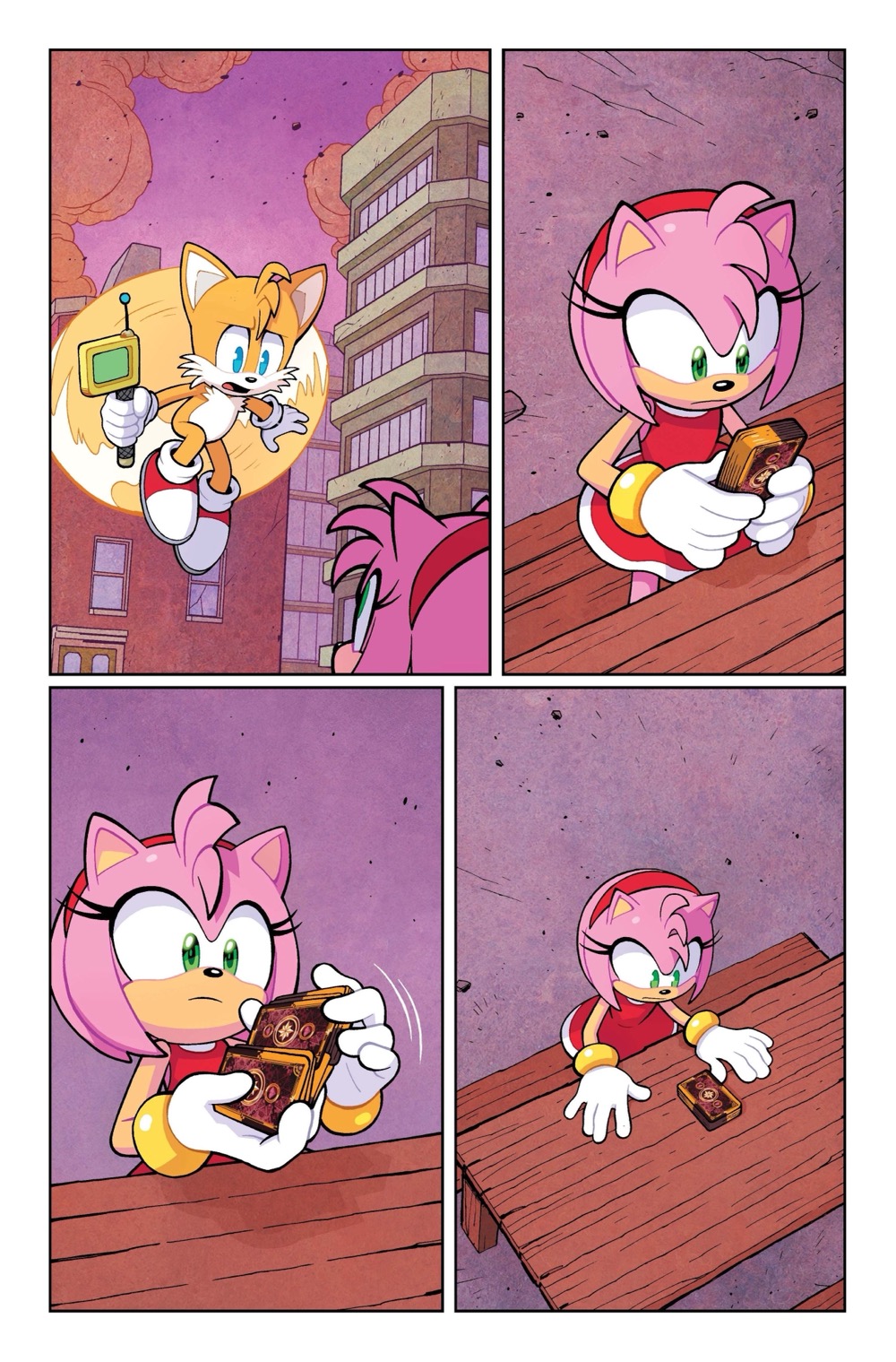 Sonic x Godzilla #2, Amy preview page 1 Sonic the Hedgehog x Godzilla #2, Amy preview page 1